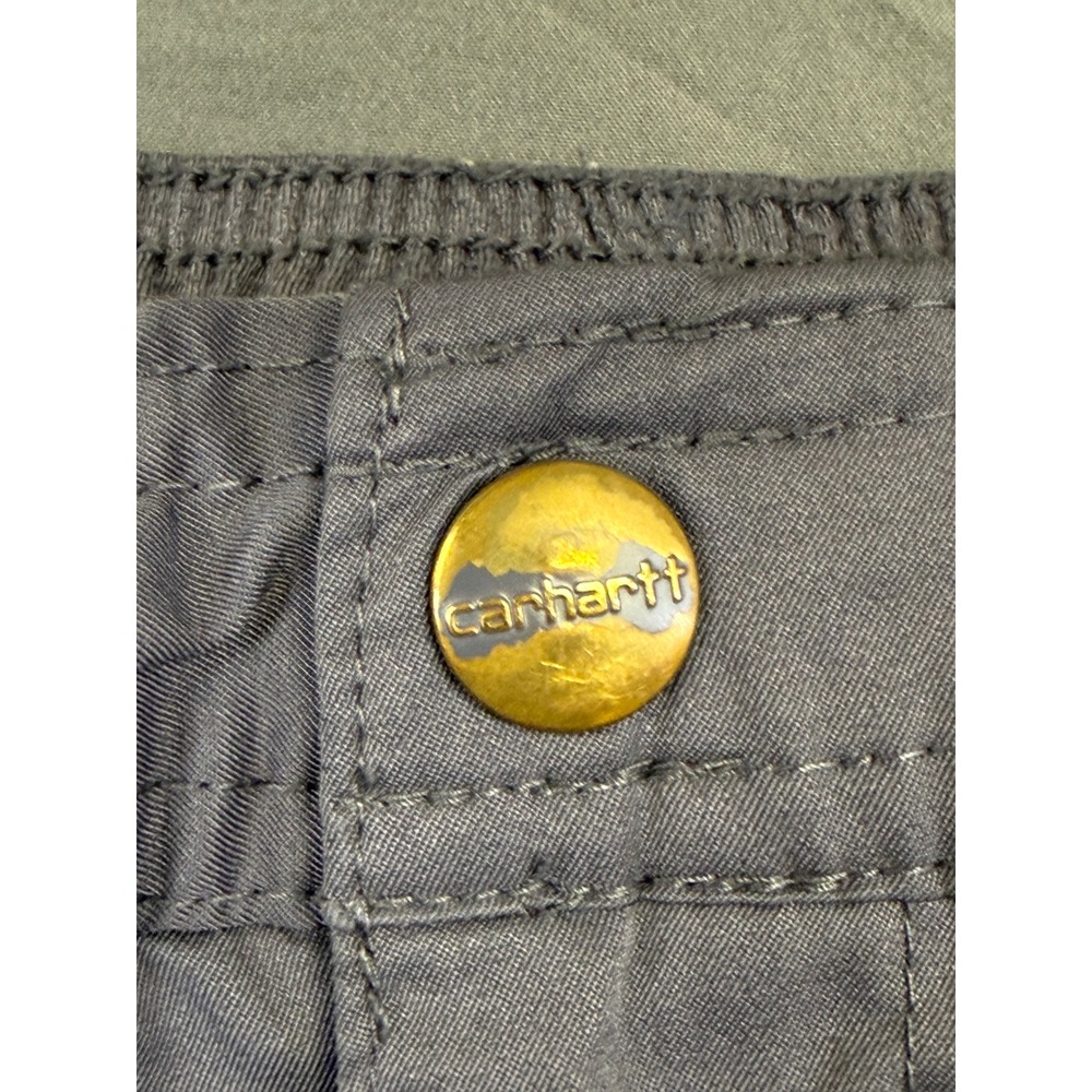 Carhartt Liberty Force Men's Gray Cargo Scrub Pants Elastic Waist CAS108 Size L - Picture 3 of 12